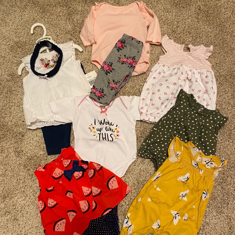 Baby girl 10 pc. 0-3 Month Bundle